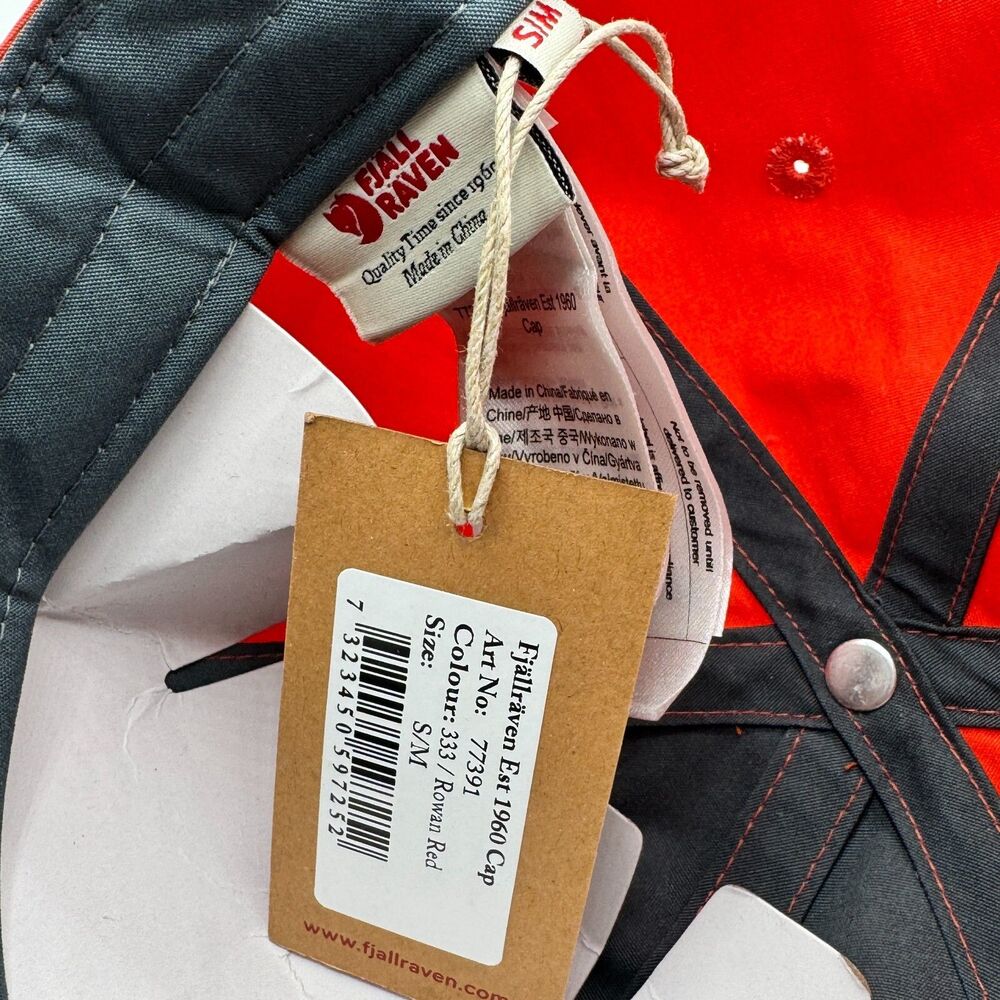 Fjallraven Cap - Fjallraven Est 1960 ca Terracotta Brown S/M - Picture 4 of 7